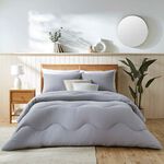 COVERLESS WAFFLE GREY SINGLE 10.5TOG Duvet