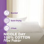 Scented Cotton Pillow Protector 2Pk