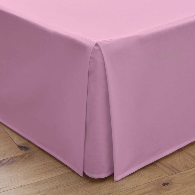 KING SIZE PLATFORM VALANCE Luxury Percale Rose Pink 6J