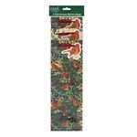 3 Christmas Bottle Bags - Green Robin