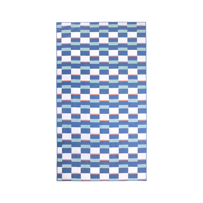 Printed Checkerboard Microfibre Beach Towel