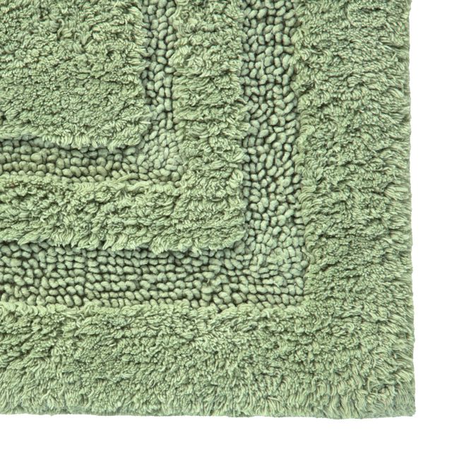 COTTON BORDER SAGE 50x50 Pedestal Mat