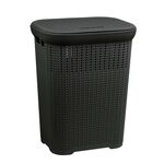 Black Knit Laundry Hamper