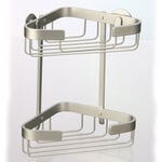 Aluminium Two Tier Corner Bathroom Caddy