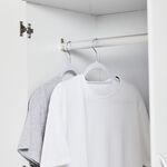 White Hangers with Anti Slip 10 Pack