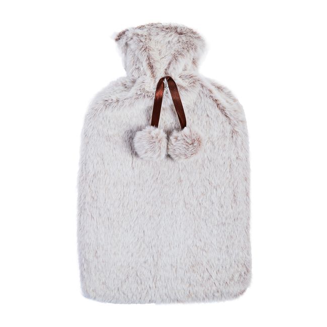 Brown Faux Fur Hot Water Bottle