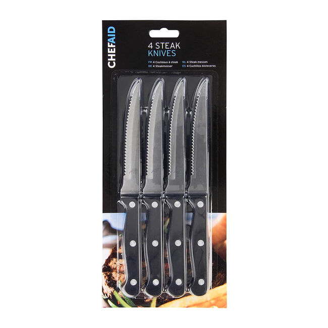 Chef Aid Steak Knives Set - 4 Piece