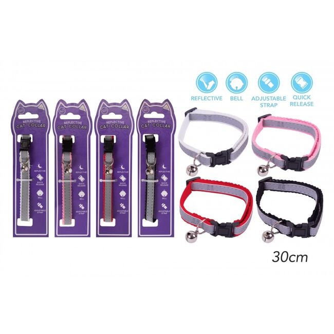 Reflective Cat Collar With Bell
