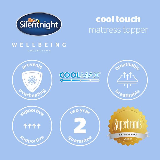 SILENTNIGHT WELLBEING COOL TOUCH KING Mattress Topper