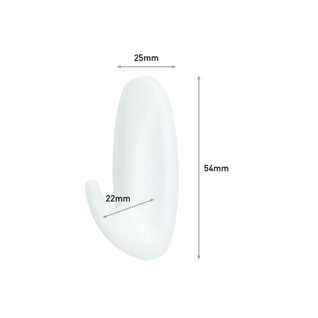 Command 2 Pack Small Plastic Hooks