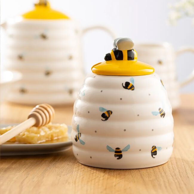 Price & Kensington Sweet Bee Honey Pot & Drizzler 