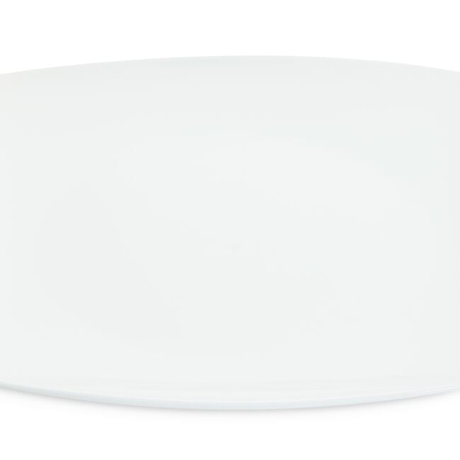 Abney & Croft White Square Dinner Plate