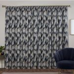 PENCIL PLEAT TOKYO NAVY 66x54 Curtain