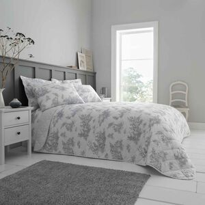 Nicole Day Edith Bedspread 200cm x 220cm - Grey