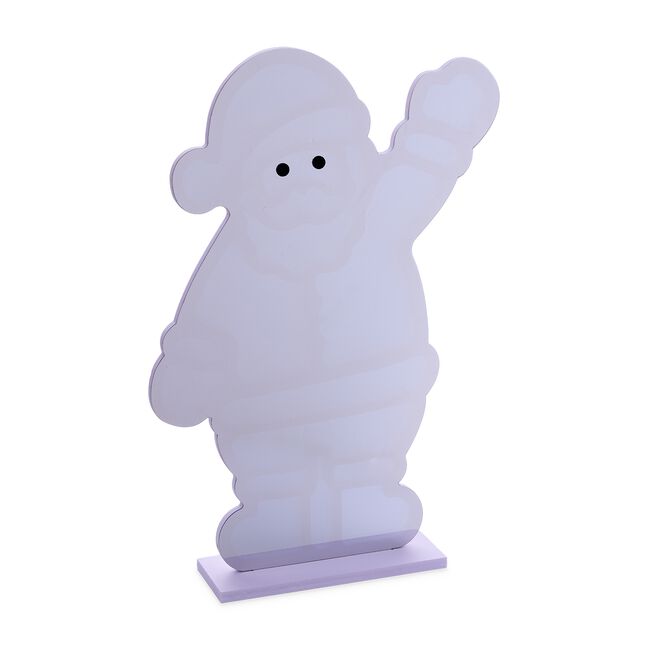 Light Up Standing Waving Santa Infinity Mirror