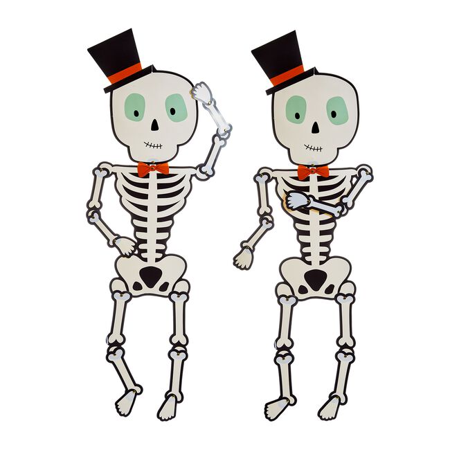 Pack of 2 Giant Posable Skeletons