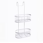 CAUSEWAY BAY TWO TIER OVAL White Hanging Shower Caddy