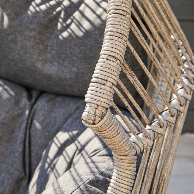 Aventino Luxury Rattan Lounging Chair With Stool