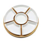 The Jolly Sleigh Dip Tray with Lazy Susan