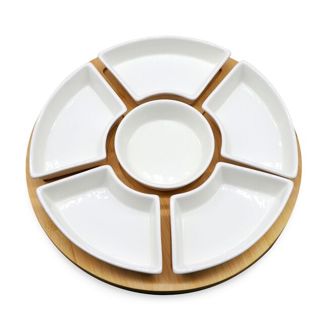 The Jolly Sleigh Dip Tray with Lazy Susan