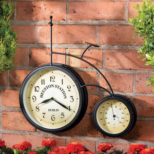 Bicycle Outdoor Garden Wall Clock