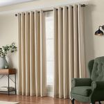 ELEGANZA FAUX SILK IVORY 66x54 Curtain