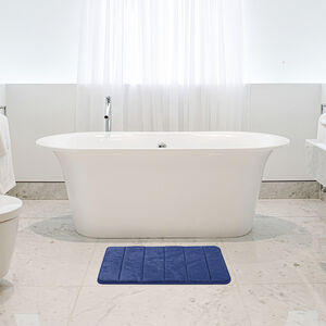 3pcs Bathroom Rug Set, Light Grey Tie-dye Soft & Antiskid Bath Mat,  Absorbent Microfiber Bath Rug In White, Plush Bath Mat For Tub Or Shower