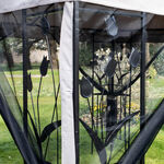 Havana Steel Gazebo with Mesh Curtain 3M x 3M