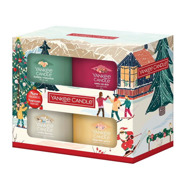 Yankee Candle Christmas Gift Set 4 Votive Candles