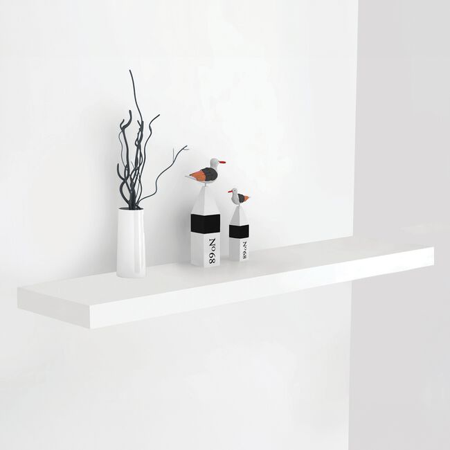 Bergen 80cm White Floating Wall Shelf