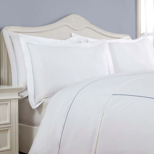 SINGLE DUVET COVER Single Stitch Periwinkle 500TC