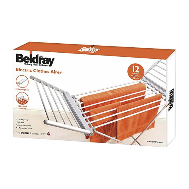 Beldray Winged Electric Heated Clothes Airer