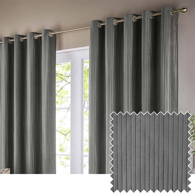 PAOLETTI CORINTHIAN GREY 66X54 Curtain