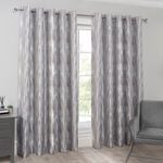 ABSTRACT ZIGGY DUCK EGG 66x54 Curtain