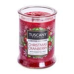 Tuscany TriplePour Candle Christmas Cranberry 18oz