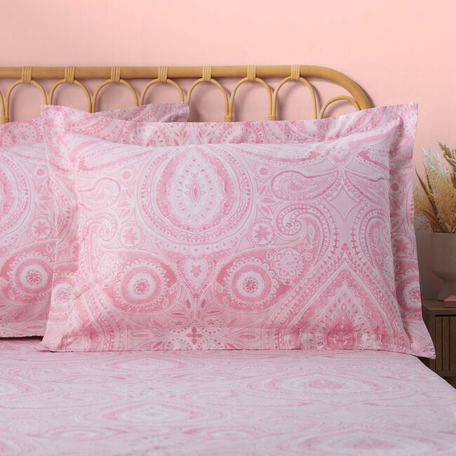 Daphne Oxford Pillowcase Pair - Pink
