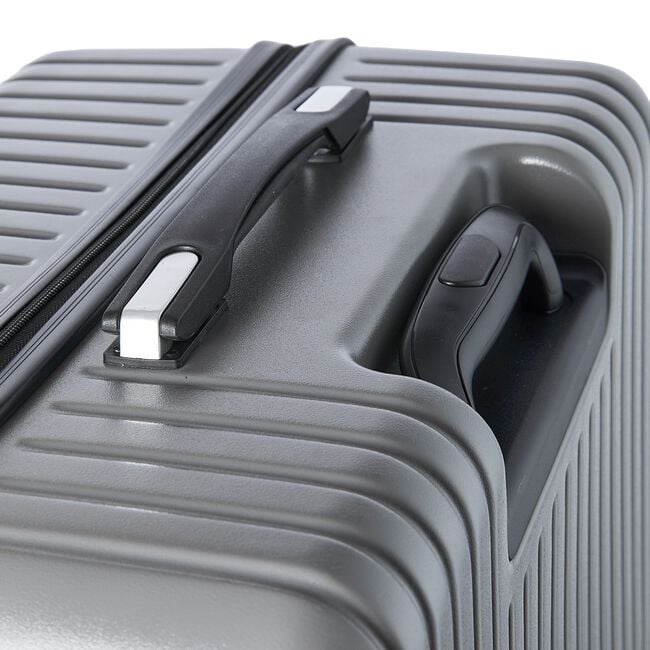 Large Lightweight Hardshell Luggage - Silver Grey
