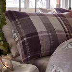 SINGLE DUVET COVER Dreams & Drapes Colville Check Plum