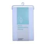 Waffle Shower Curtain White