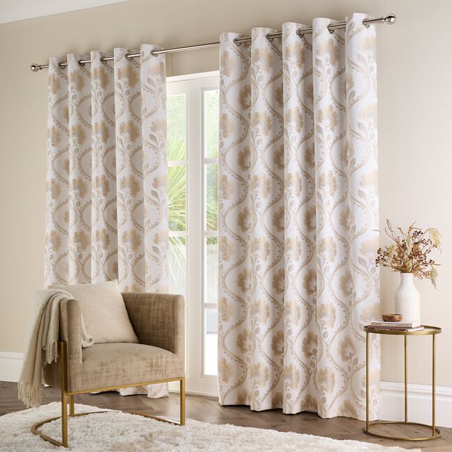 Camille Cream 66x54 Curtain