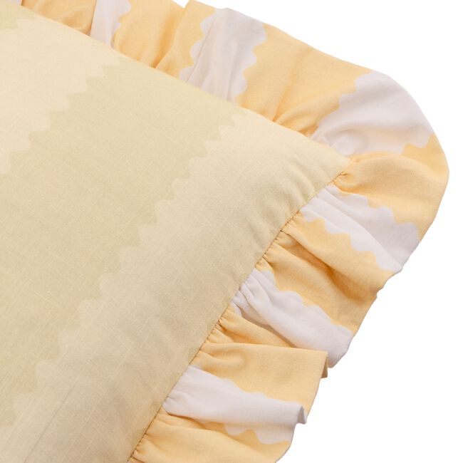 WYLDER BIRDIE STRIPE BUTTER YELLOW 45X45 Cushion