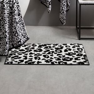 FUSION ANIMAL PRINT BLACK 50X80cm Bath Mat