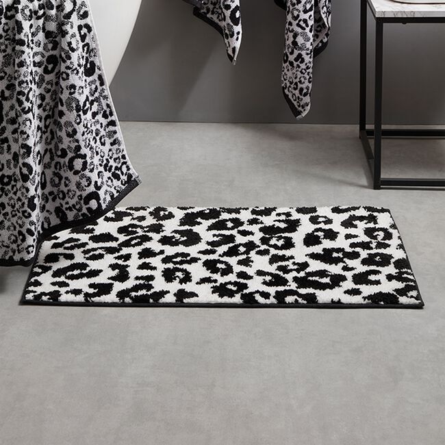 FUSION ANIMAL PRINT BLACK 50X80cm Bath Mat