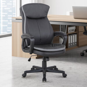 Theo Swivel Office Chair - Black
