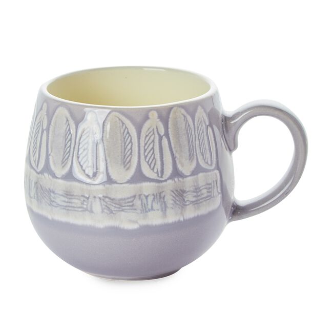 Mason Cash Impressions Grey Leaf Mug