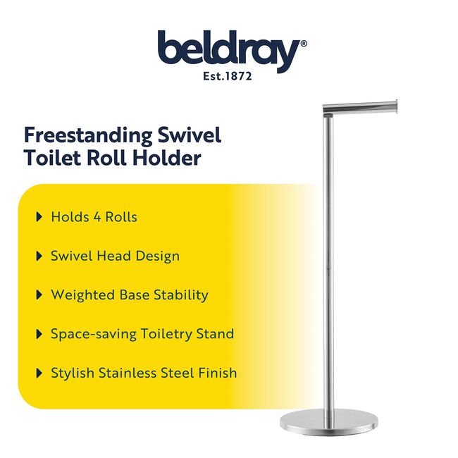 BELDRAY SWIVEL TOP Toilet Roll Holder