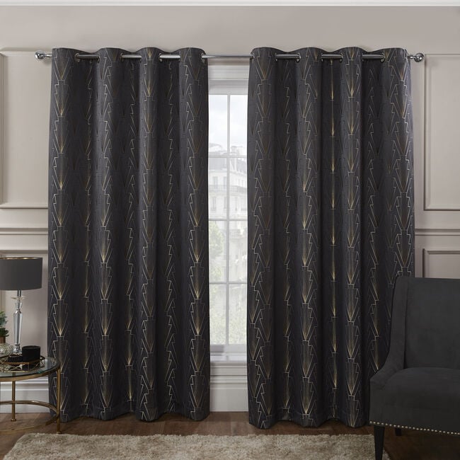 EMPIRE CHARCOAL 66x54 Curtain