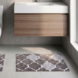 TRELLIS GREY 50x80 Bath Mat