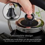 Tower Ash Black 1.7L Pyramid Kettle