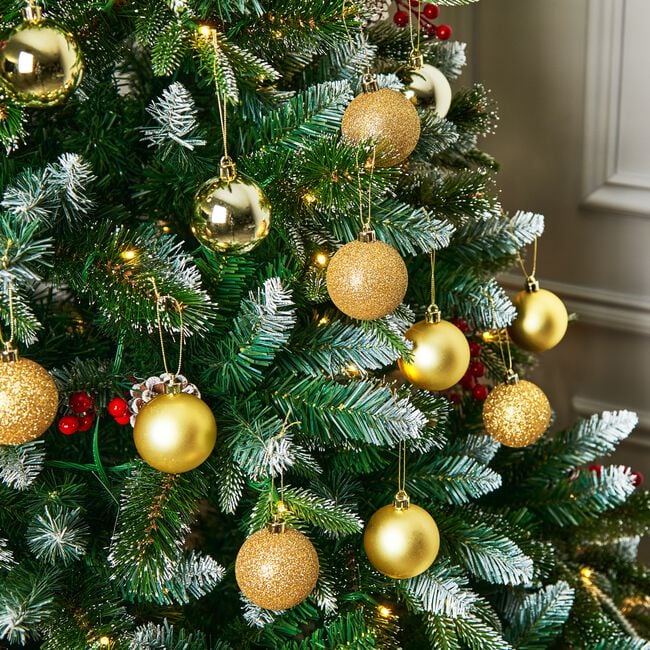 Gold Bauble Set - 20 Pack